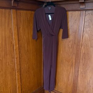 NWT Express Burgundy Jumpsuit